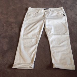 Size 31 Suki Silver Boyfriend Crop Jean